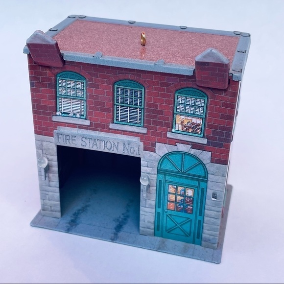 Hallmark Keepsake Fire Station No. 1 Christmas Ornament Town and Country 2001 - Picture 1 of 12